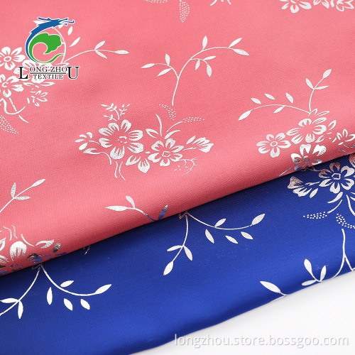 Chiffon Pattern Ironing Gold Silver Black Fabric